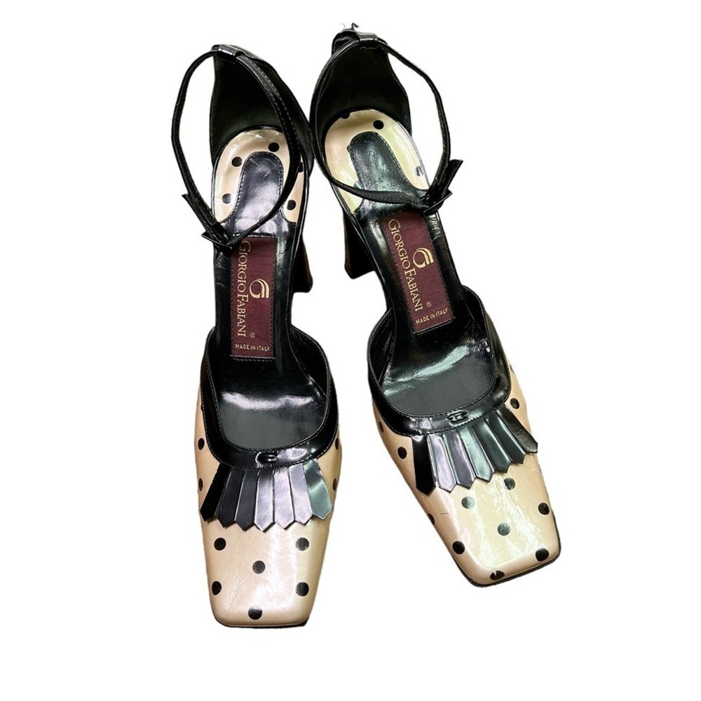 Giorgio Fabiano polka dots shoe 39.5/9    #100